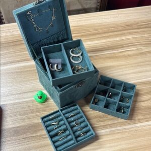 Jewelry Organizer with Jewelry Lot